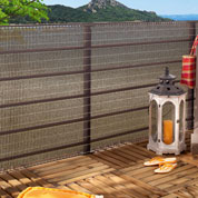 Occultant Tiss pour Balcon - 1 x 5 m - Brun